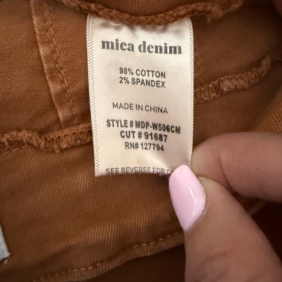 Women's Wide Leg Jeans in Rustic Orange Size 27 - Picture 8 of 9